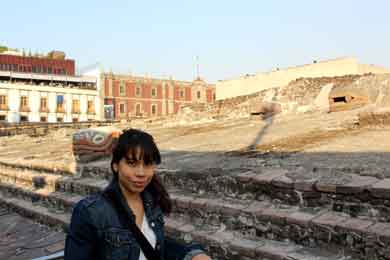 Erica Ledesma, on her Study Abroad year in Mexico City.